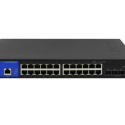 LINKSYS 24-1000 4-SFP+10G Switch Admin Rack 28-port 1-RS232-RJ45