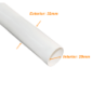 LINKCHIP 3mt 32mm x 1,5mm Tubo Conduit Blanco PVC solo corriente debil