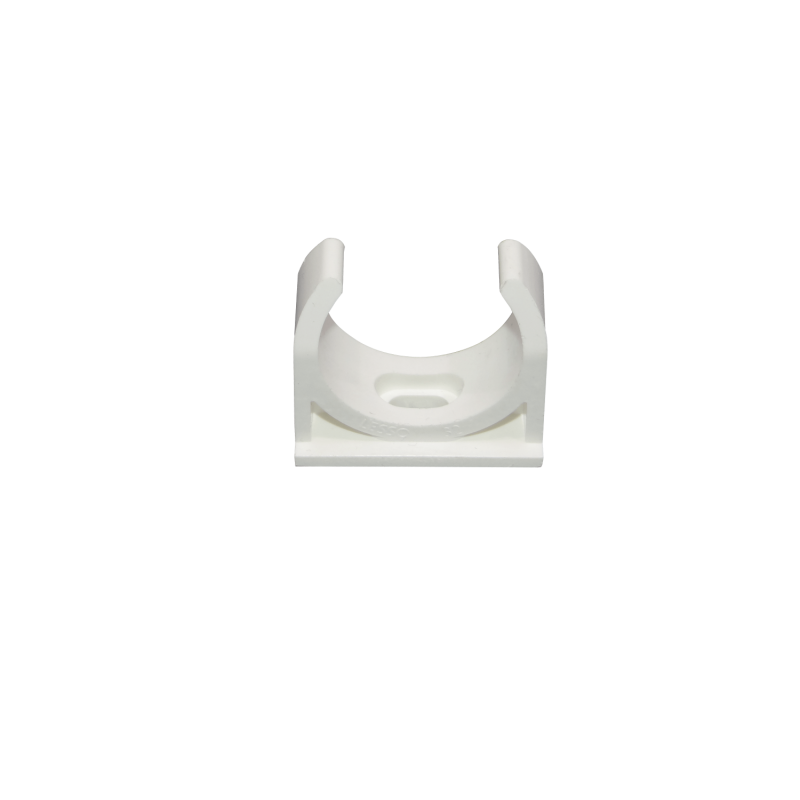 LINKCHIP 32mm Soporte Fijacion Abrazadera p/Tubo PVC Blanco Tornillo