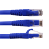 LINKMADE 4un 50cm CAT6 Azul LSZH Cable Patch inyectado 4x0,5mt