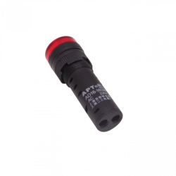 Rojo Buzzer Luz Piloto LED 220VAC 15mm-diamet 19mm-cabeza 55mm-altura