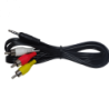 3,5mm-M 3-RCA-M 1mt Macho-Macho Cable Audio-Video Plug-RCA Phone-1/8