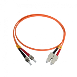 1mt ST-SC OM1 MultiModo MM Duplex Jumper Fibra 62.5/125um LSZH