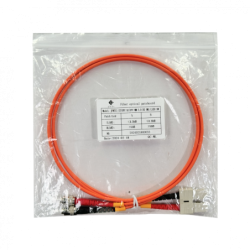 1mt ST-SC OM1 MultiModo MM Duplex Jumper Fibra 62.5/125um LSZH