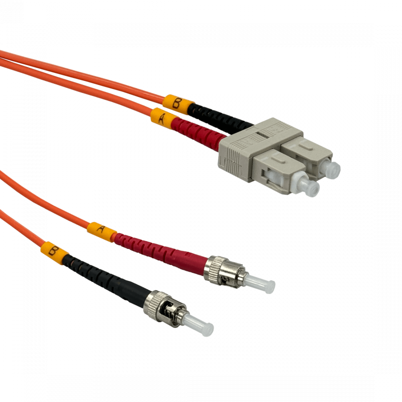 5mt ST-SC OM1 MultiModo MM Duplex Jumper Fibra 62.5/125um LSZH