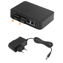 EUROLAN Switch 4port 2-100-LAN 2-SM-SC 1-1310 1-1550nm 15km 100mbps