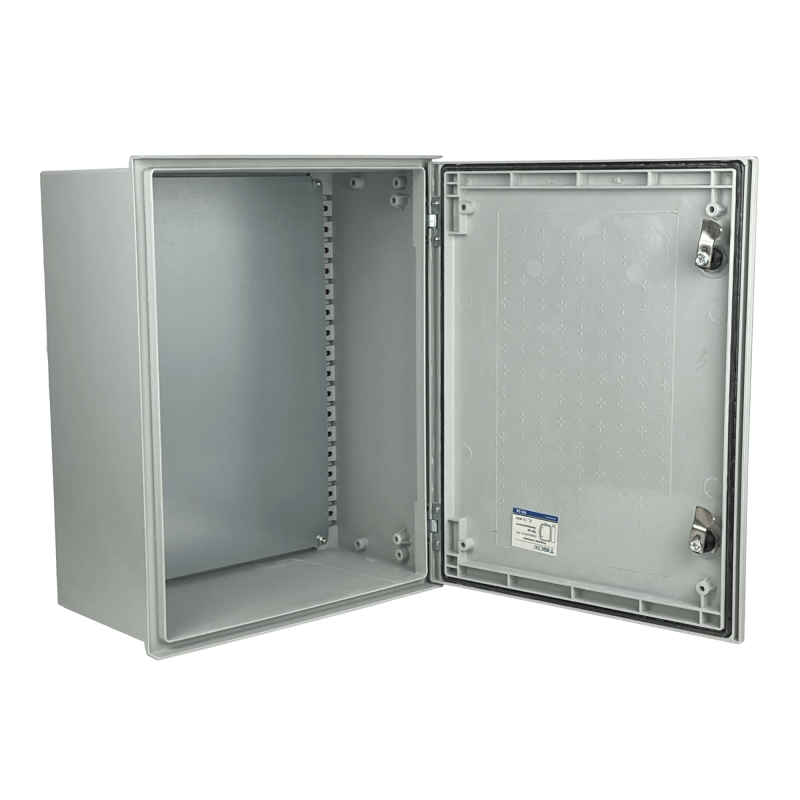 TIBOX 500x400x200mm Poliester Tablero Estanco Gris IP65 RoHS c/Placa