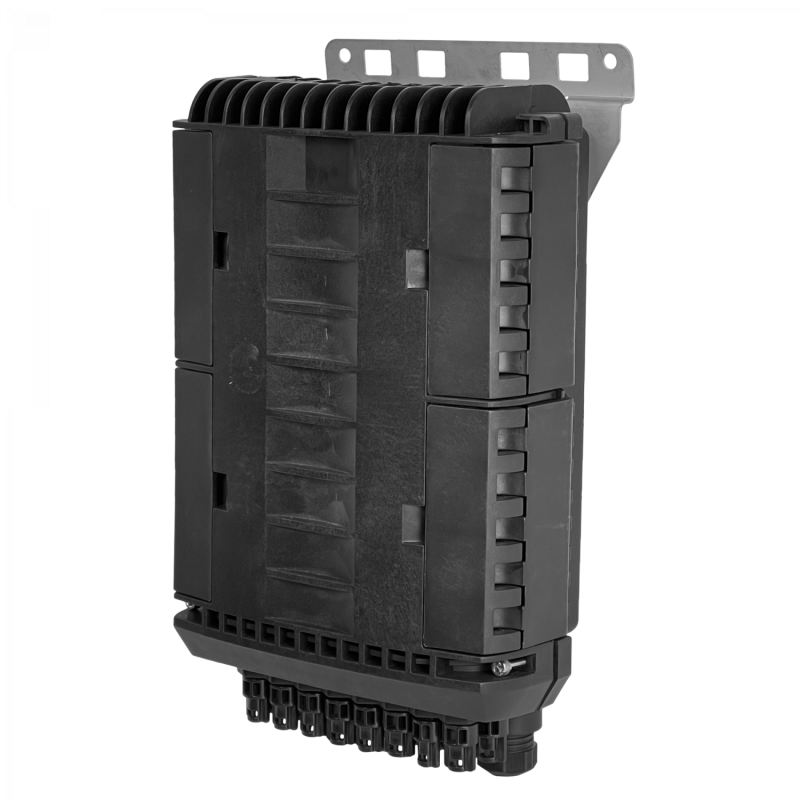 Caja Mufa 4-gde 16-peq 96-Fusiones rq24-Coplas 38x24x130cm c/mang IP68