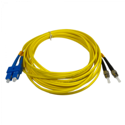 5mt ST/UPC-SC/UPC MonoModo SM Duplex Jumper Cable Fibra 9/125um 3mm
