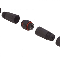Copla RJ45 STP FTP Cat5e Exterior M25 IP67 Conector Hembra-Hembra