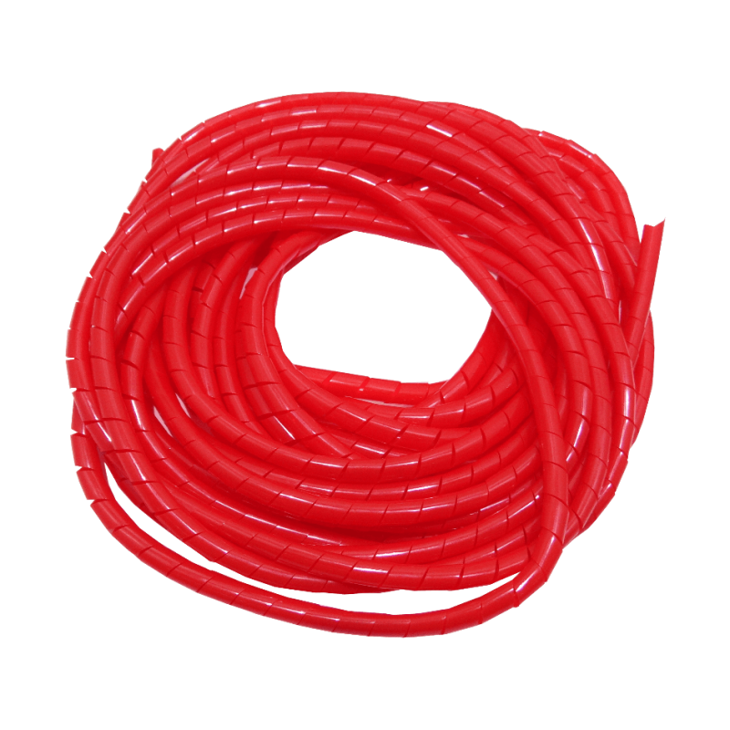 PE Rojo 12mt 12/15/0,85mm Espiral Atrapa Cable Ordenador