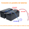 Cable 50cm 21,2mm2 4AWG Azul 8mm-Diametro-Conector 0,5mt