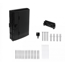 Negra 16-CL-Rectang 2-Estopa IP65 c/Llave Caja Fibra NAP req-coplas