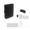 Negra 16-CL-Rectang 2-Estopa IP65 c/Llave Caja Fibra NAP req-coplas