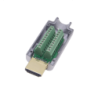 Blindado Atornillable HDMI-Macho Volante v2.0 Conector Terminal Terren
