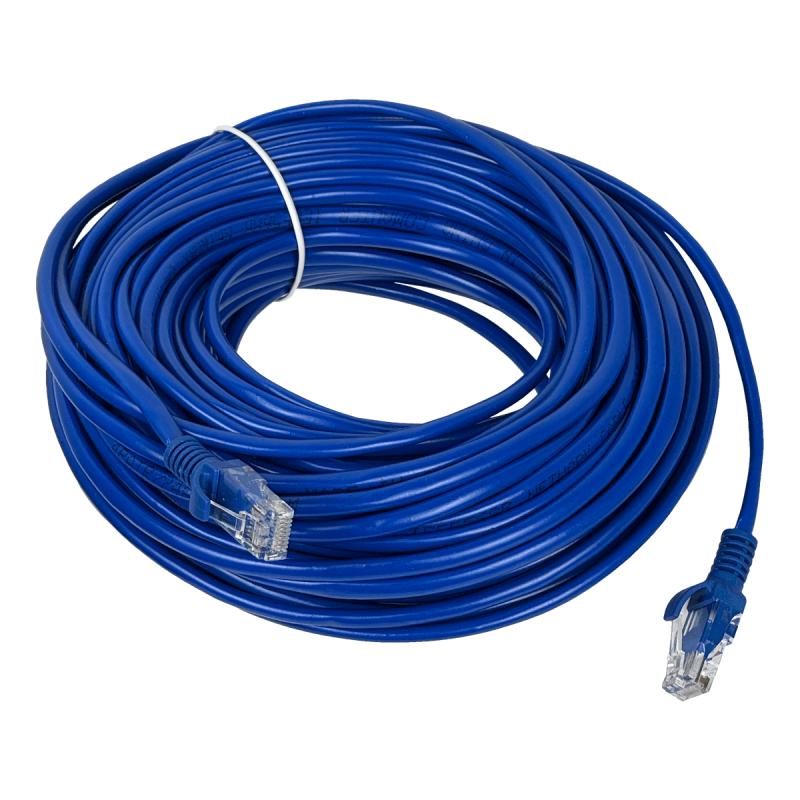 30mt Azul PatchCord 1-unid CAT5E UTP CCA-Aleacion RJ45 Inyectado