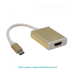 USB-C-M USB3.1 HDMI-H v1.4 1080p Adaptador Cable 12cm solo-PC