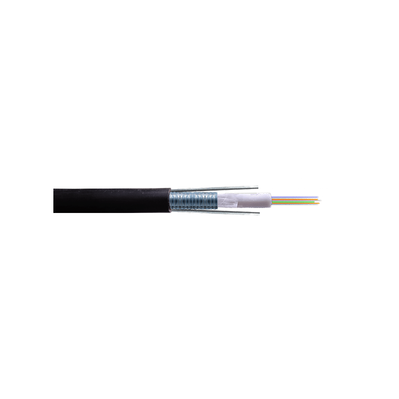 SM 6-Fibras-G652D GYXTW 1-Tubo Cable 7.7mm Exterior-PE Monomodo 800N