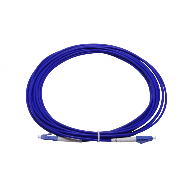LSZH Blindado 5mt LC-LC SM Simplex Jumper Cable Fibra 3.0mm 9/125um