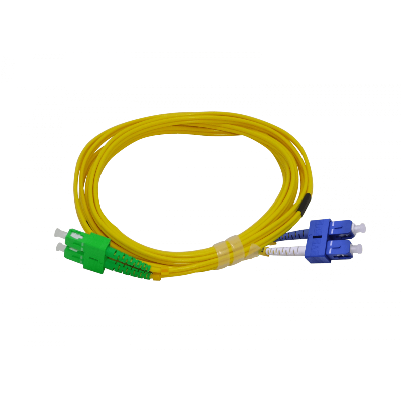 3mt SC/APC-SC/UPC MonoModo SM Duplex Jumper Cable Fibra 3mm