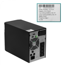 ENERSAFE 108WH 2x9AH 1KVA 900W 0/4ms UPS Torre Online DB9H USB SNMP