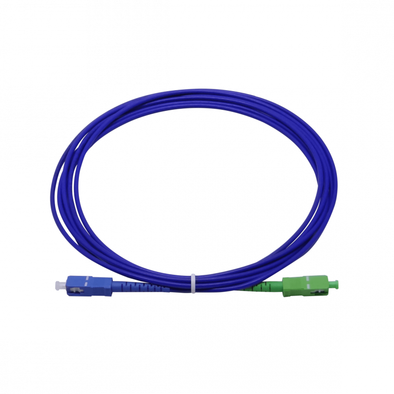 LSZH Blindado 3mt SC/APC-SC/UPC SM Simplex JumperFibra 3.0mm 9/125um