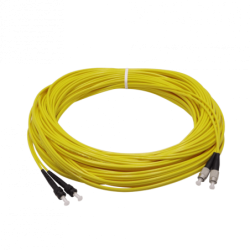 20mt ST-FC MonoModo SM Duplex Jumper Cable Fibra 3.0mm 9/125um LSZH