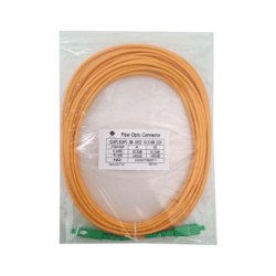 8mt SC/APC-SC/APC MonoModo SM Simplex Jumper Cable Fibra 3.0mm 9/125um