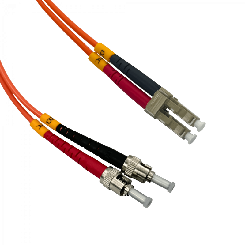 5mt LC-ST OM1 MultiModo MM Duplex Jumper Fibra 3.0mm 62.5/125um LSZH