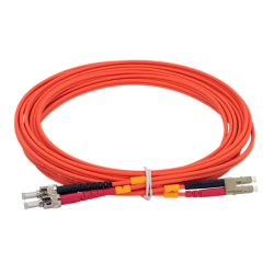 5mt LC-ST OM1 MultiModo MM Duplex Jumper Fibra 3.0mm 62.5/125um LSZH