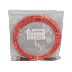 5mt LC-ST OM1 MultiModo MM Duplex Jumper Fibra 3.0mm 62.5/125um LSZH
