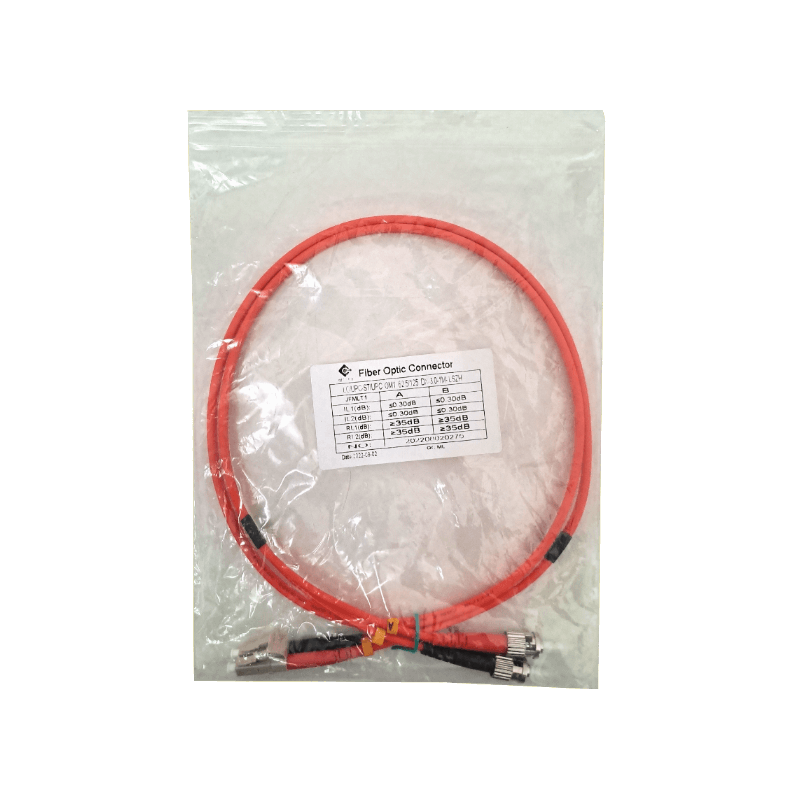 1mt LC-ST OM1 MultiModo MM Duplex Jumper Fibra 3.0mm 62.5/125um LSZH