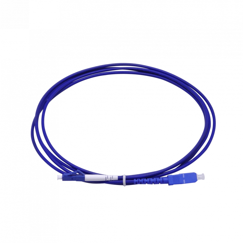 LSZH Blindado 2mt LC-SC SM Simplex Jumper Cable Fibra 3.0mm 9/125um