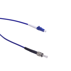 LSZH Blindado 2mt LC-ST Mono SM Simplex Jumper Cable Fibra 3.0mm 9/125