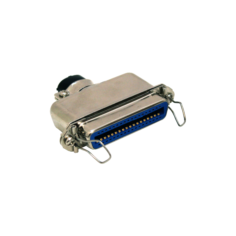 Conector 36-pin Hembra soldable Centronics CEN36 c/Tapa-Metalica