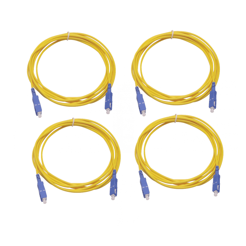 4-unids 3mt SC-SC/UPC SM Simplex Jumper Cable Fibra 9/125um 3mm