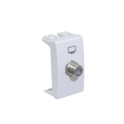 KALOP Blanco Toma Catv Pin Fino F-F Coaxial F-H/F-H req/KEP-A KL40291