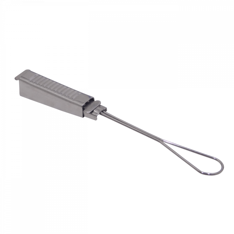 Sujecion 20cm p/cable Drop Fibra Optica en Postacion 17x18mm 3-piezas