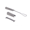 Sujecion 20cm p/cable Drop Fibra Optica en Postacion 17x18mm 3-piezas