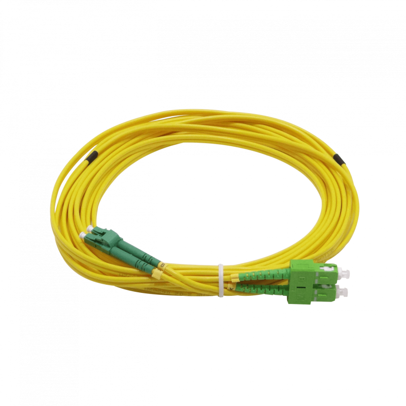 6mt SC/APC-LC/APC MonoModo SM Duplex Jumper Cable Fibra 9/125um 3mm