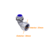 Metalico 1/2-Pulg Codo Prensa Estopa para Flexible Aislacion IP65