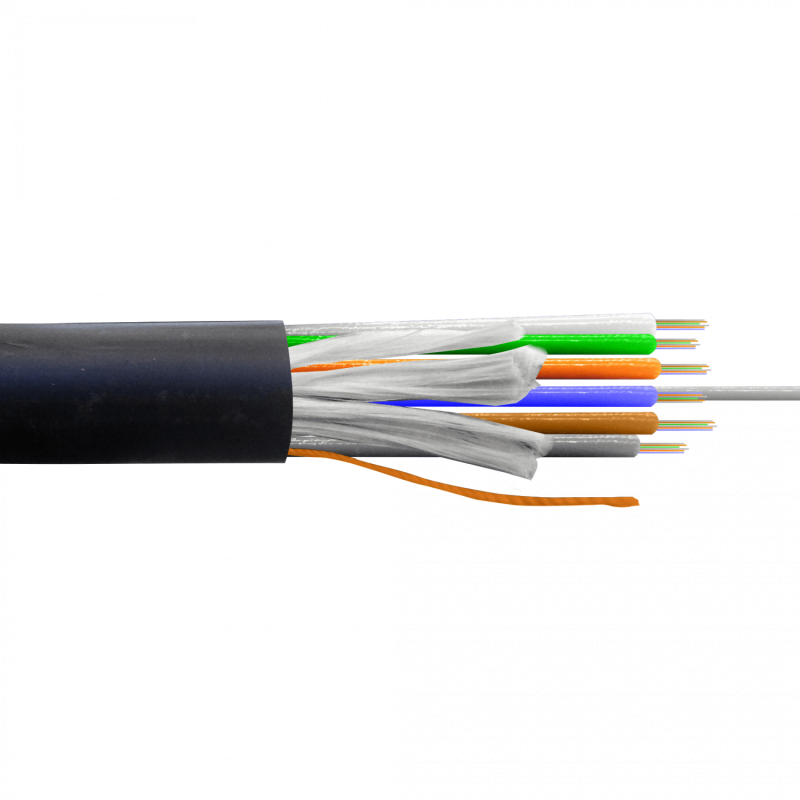 ADSS SM 36-Fibras-G652D 6x6-Tubos Cable 7,9mm Ext-PE 9/125um Monomodo