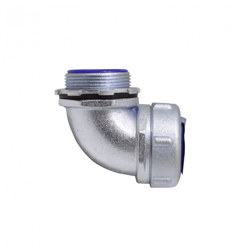 Metalico 1-1/2-Pulg Codo Prensa Estopa para Flexible Aislacion IP65