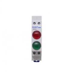 CHINT Verde/Rojo Luz Piloto LED 230VAC 20mA 4-pin para Riel Din