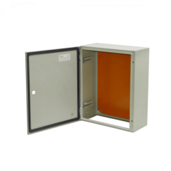 TIBOX 500x400x200mm 1-chapa-sin/Llave Caja Metalica IP66 Beige