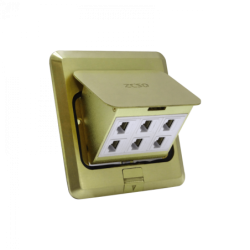 6-RJ45-Hembra Caja a Piso...