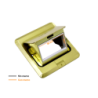 6-RJ45-Hembra Caja a Piso Abatible Metal 100x100x55mm Tapa-120x120mm