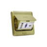 RJ45 3-RCA VGA-r Caja a Piso Abatible Metal 103x99x55mm Tapa-118x120mm