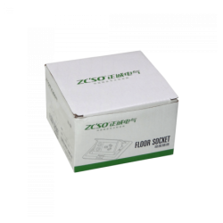 RJ45 3-RCA VGA-r Caja a Piso Abatible Metal 103x99x55mm Tapa-118x120mm