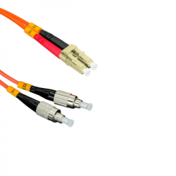 2mt LC-ST OM1 MultiModo MM Duplex Jumper Fibra 3.0mm 62.5/125um LSZH